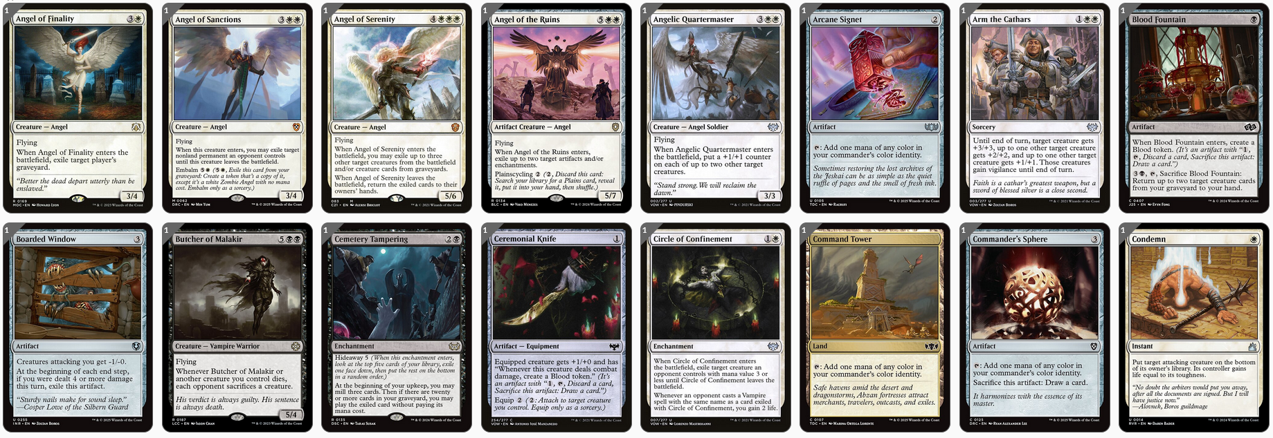 MTG Magic the Gathering Commander Deck - Shilgengar, Sire of Famine (Blood Angels)