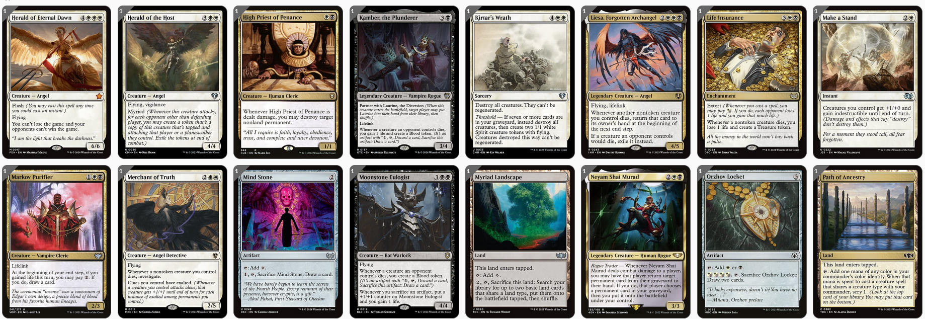 MTG Magic the Gathering Commander Deck - Shilgengar, Sire of Famine (Blood Angels)