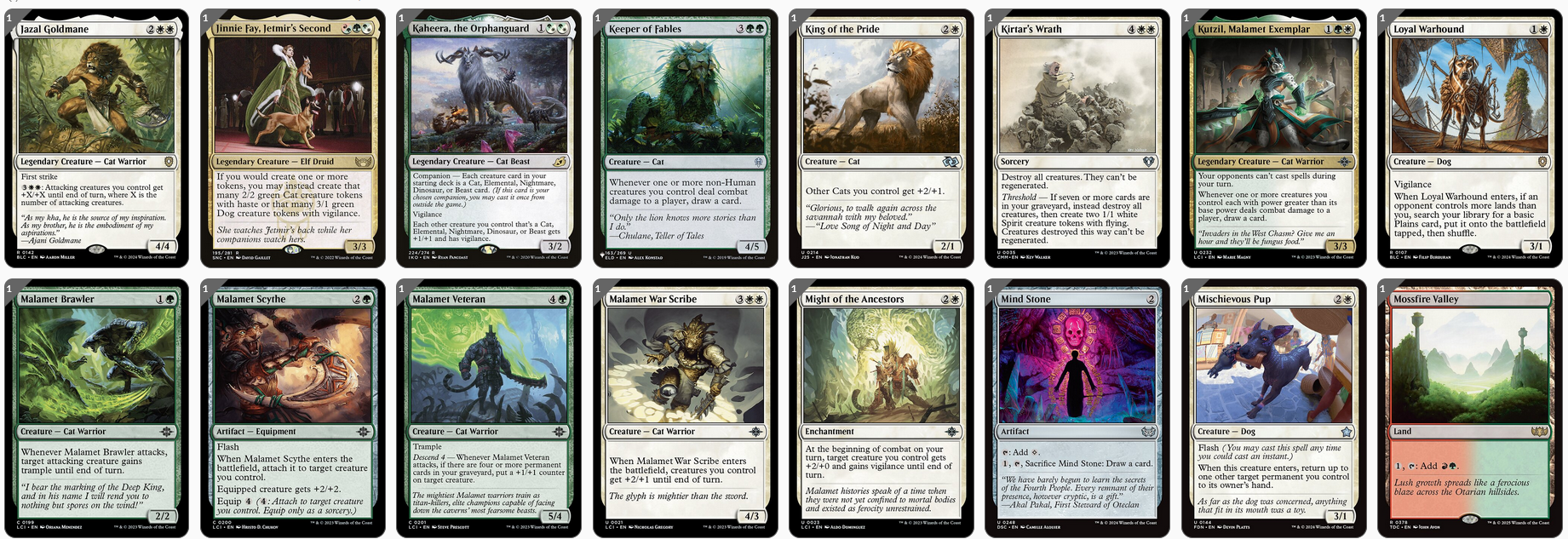 MTG Magic the Gathering Commander Deck - Rin and Seri, Inseparable (Cats & Dogs)