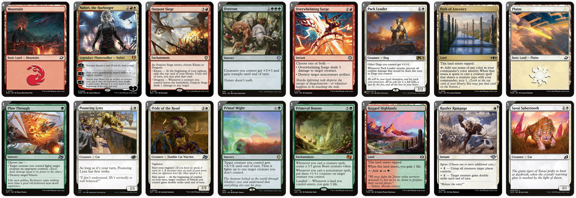 MTG Magic the Gathering Commander Deck - Rin and Seri, Inseparable (Cats & Dogs)