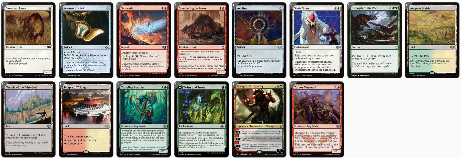 MTG Magic the Gathering Commander Deck - Rin and Seri, Inseparable (Cats & Dogs)