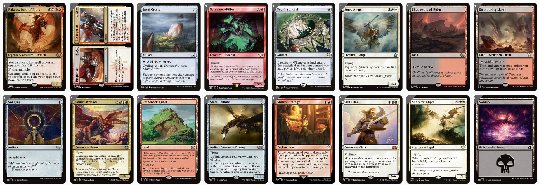 MTG Magic the Gathering Commander Deck - Kaalia of the Vast (Angels, Demons & Dragons)