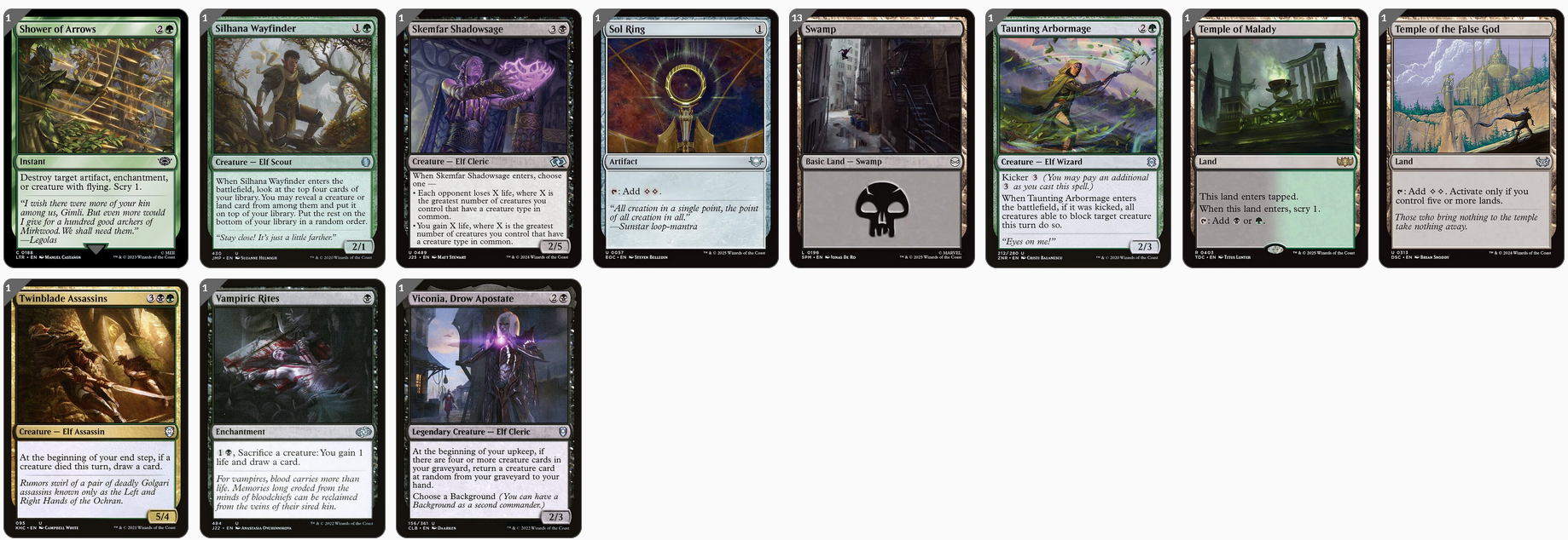 MTG Commander Player-Built Decks In English Magic: The Gathering Commander Deck - Lathril, Blade Of The Elves (100 Card Elf Tribal Deck, Used) Mtg Final Fantasy MTG Commander Player-Built Decks In English Magic: The Gathering Commander Deck - Lathril, Blade Of The Elves (100 Card Elf Tribal Deck, Used) Mtg Final Fantasy