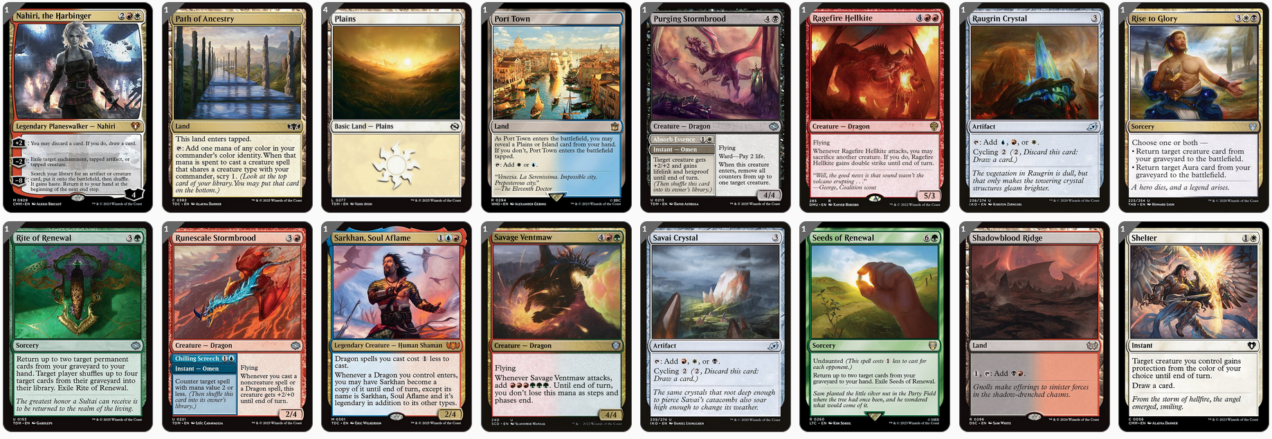 MTG Magic the Gathering Commander Deck - The Ur-Dragon (Dragon Tribal)