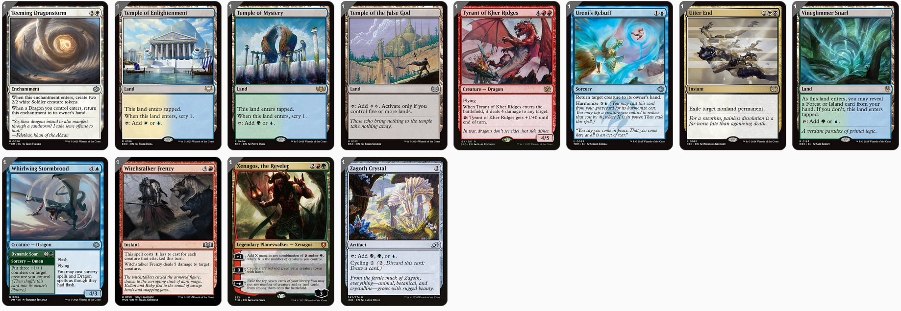 MTG Magic the Gathering Commander Deck - The Ur-Dragon (Dragon Tribal)