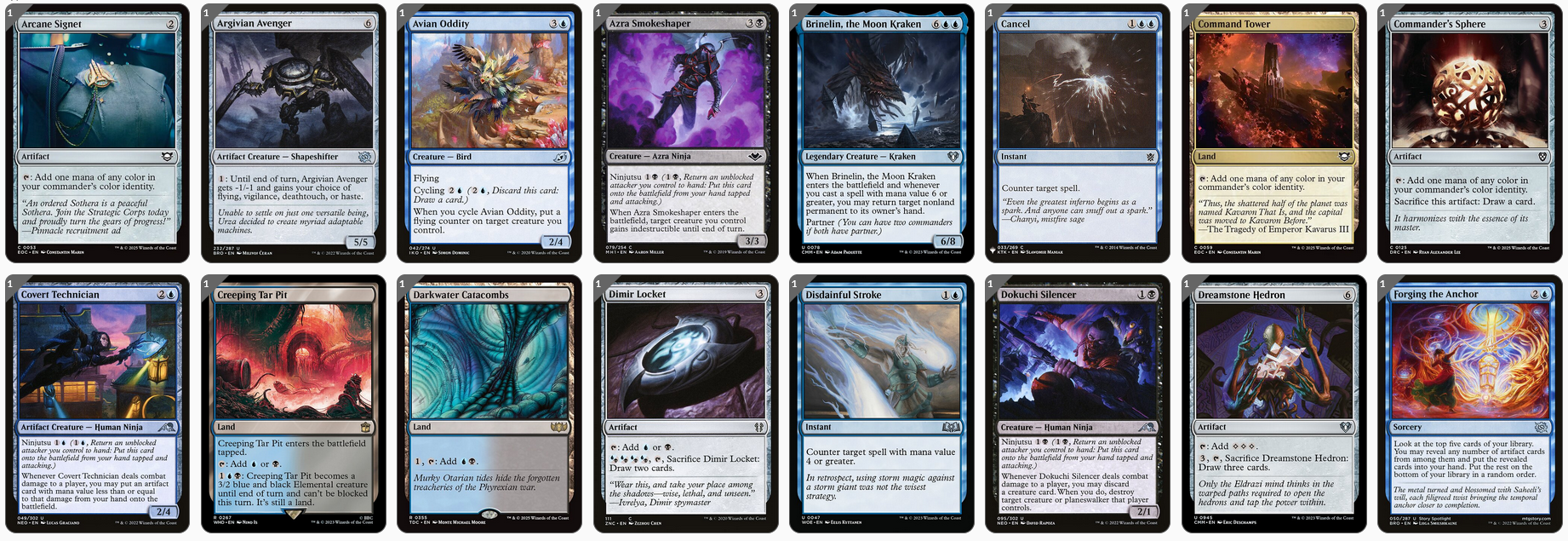 MTG Magic Commander Deck - Yuriko, the Tiger's Shadow (Ninja & Big Sea Monster)