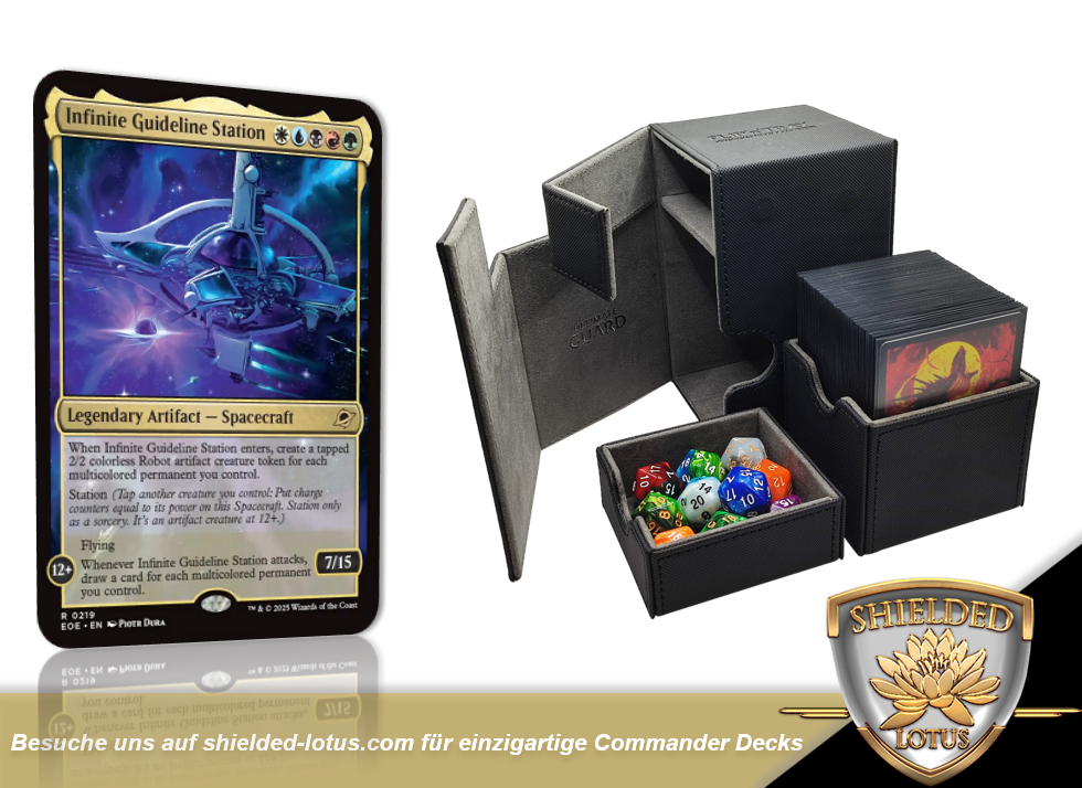 MTG Magic the Gathering Commander Deck - Infinite Guideline Station (5-Color Vehicles)