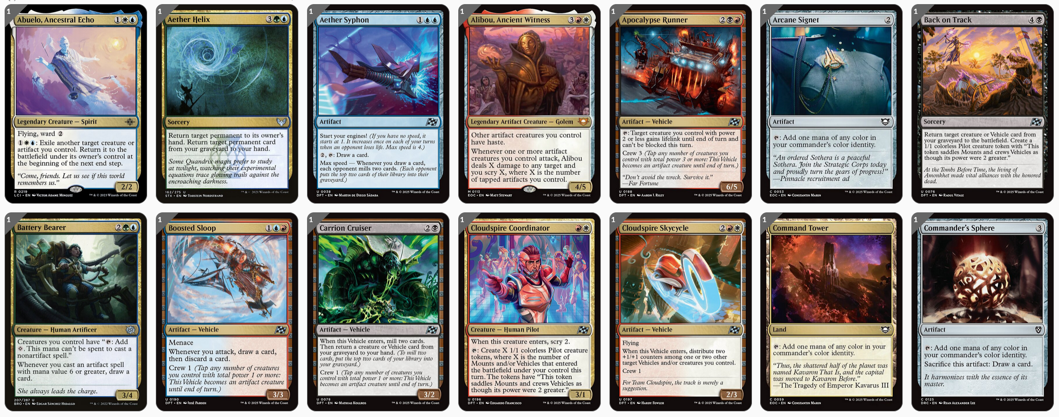 MTG Magic the Gathering Commander Deck - Infinite Guideline Station (5-Color Vehicles)