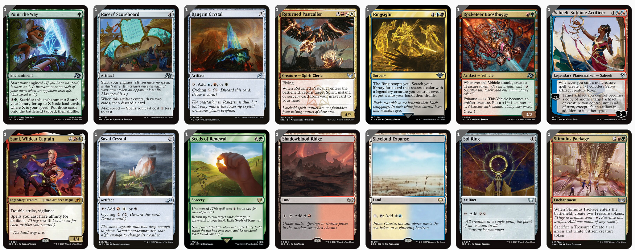 MTG Magic the Gathering Commander Deck - Infinite Guideline Station (5-Color Vehicles)