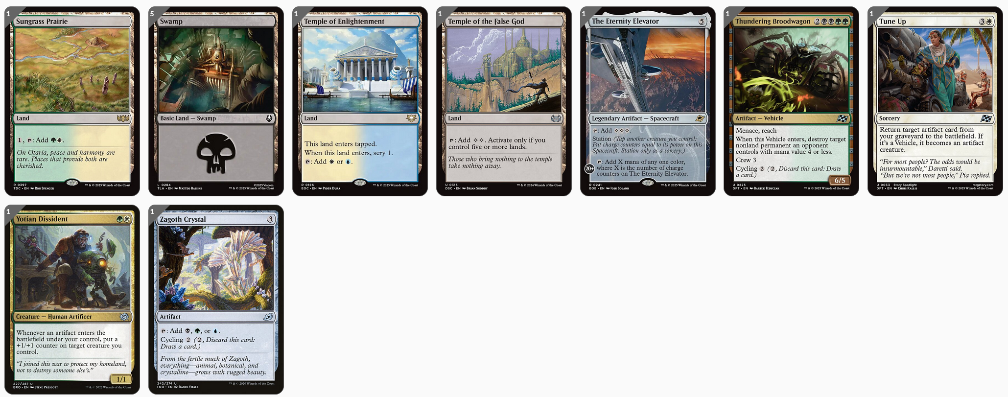 MTG Magic the Gathering Commander Deck - Infinite Guideline Station (5-Color Vehicles)