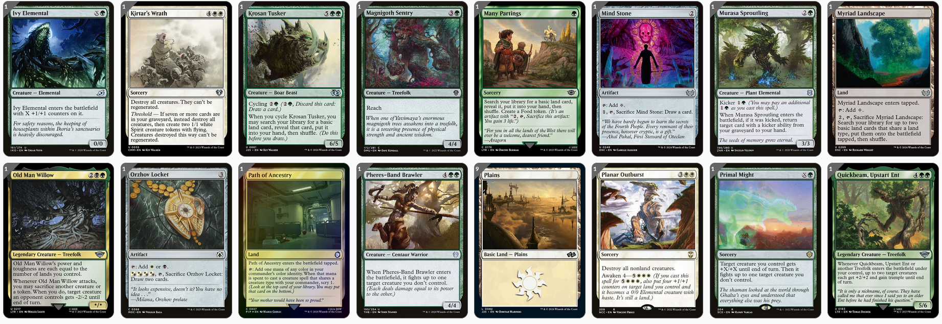 MTG Magic the Gathering Commander Deck - Colfenor, the Last Yew (Treefolk)