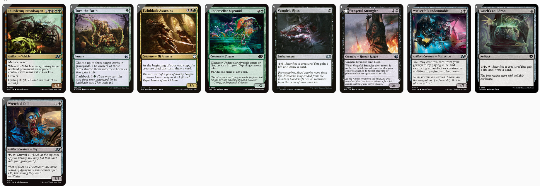 MTG Magic the Gathering Commander Deck - The Mycotyrant (Fungi, Saprolings)