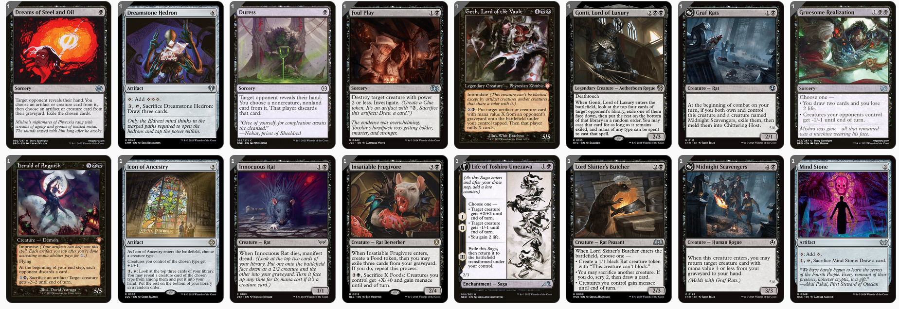 MTG Magic the Gathering Commander Deck - Karumonix, the Rat King (Toxic, Poison)