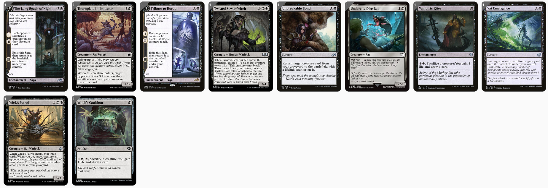MTG Magic the Gathering Commander Deck - Karumonix, the Rat King (Toxic, Poison)