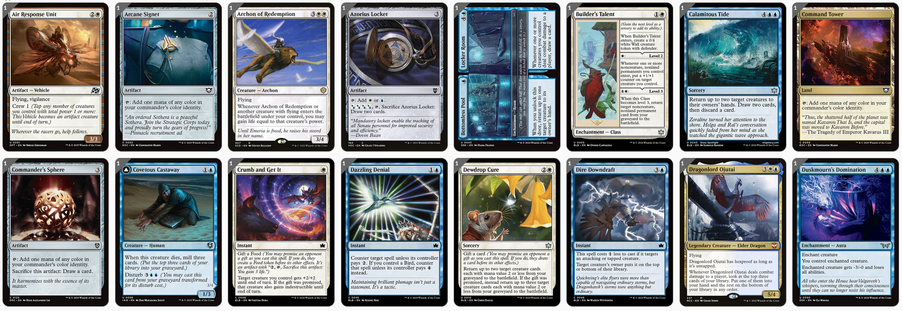 MTG Magic the Gathering Commander Deck - Kangee, Sky Warden (Flying Creatures)
