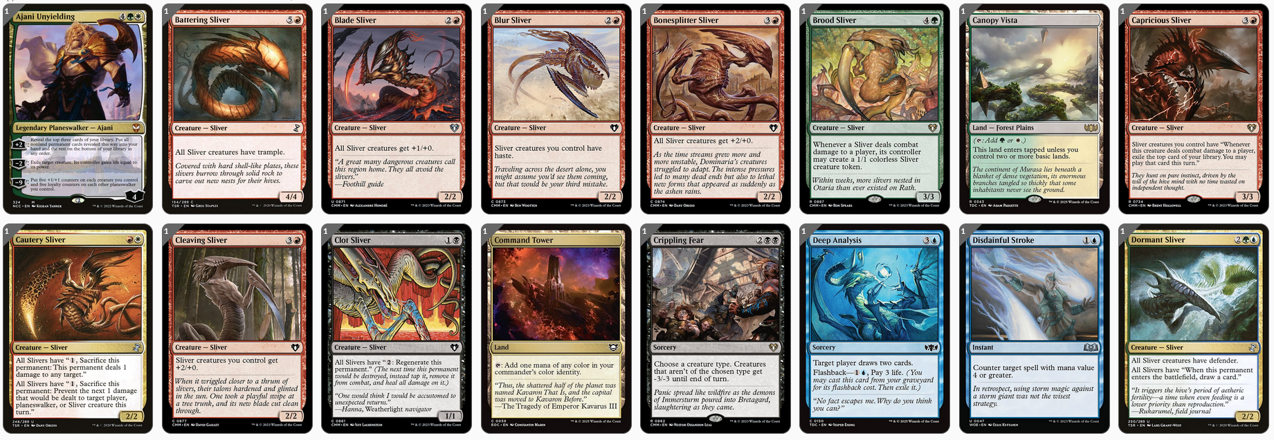 MTG Magic 100-Karten Commander Deck - Sliver Hivelord (Remasuri-Schwarmfürst)