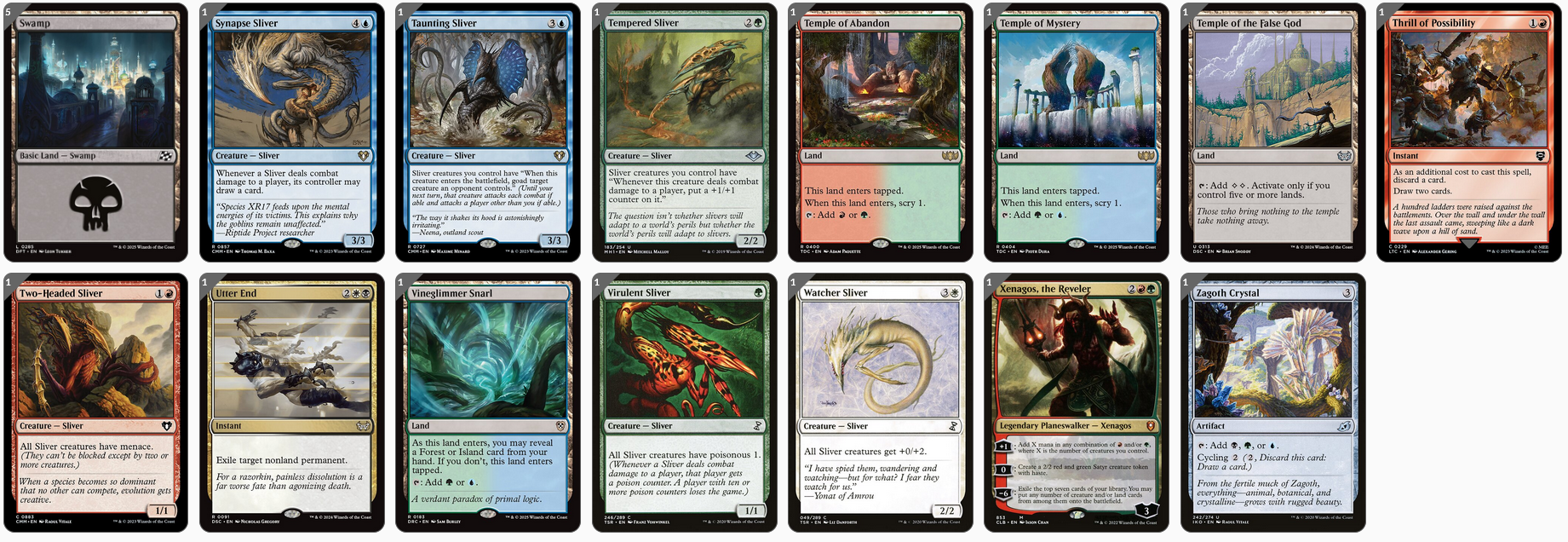 MTG Magic 100-Karten Commander Deck - Sliver Hivelord (Remasuri-Schwarmfürst)