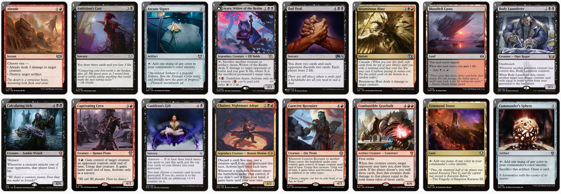 MTG Magic the Gathering Commander Deck - Kethek, Crucible Goliath (Steal & Sacrifice)