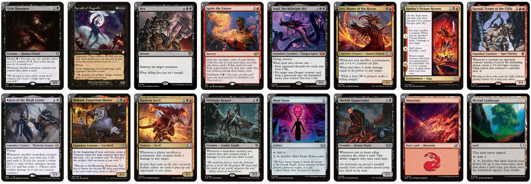 MTG Magic the Gathering Commander Deck - Kethek, Crucible Goliath (Steal & Sacrifice)