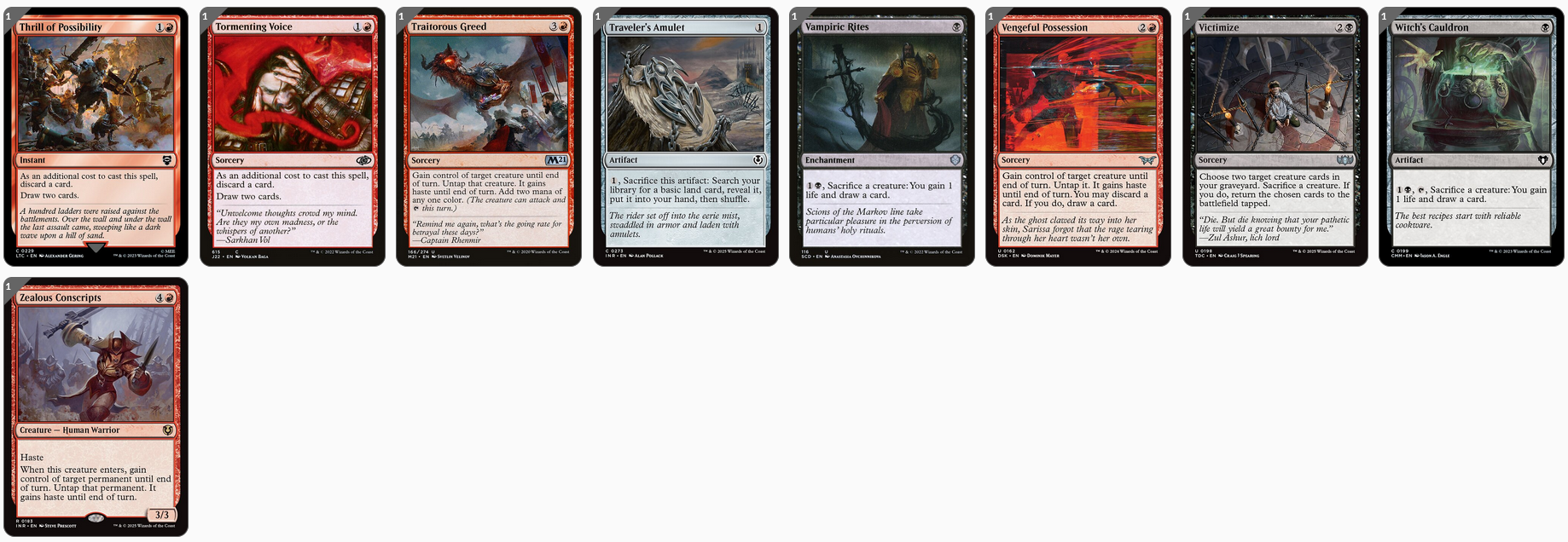 MTG Magic the Gathering Commander Deck - Kethek, Crucible Goliath (Steal & Sacrifice)