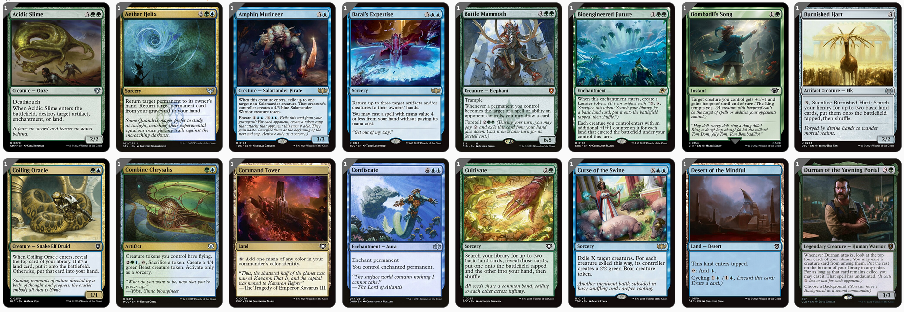 MTG Magic the Gathering Commander Deck - Koma, Cosmos Serpent (Simic Control)