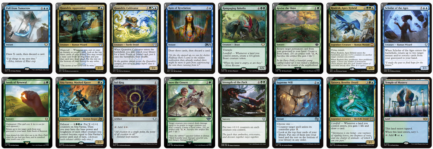 MTG Magic the Gathering Commander Deck - Koma, Cosmos Serpent (Simic Control)