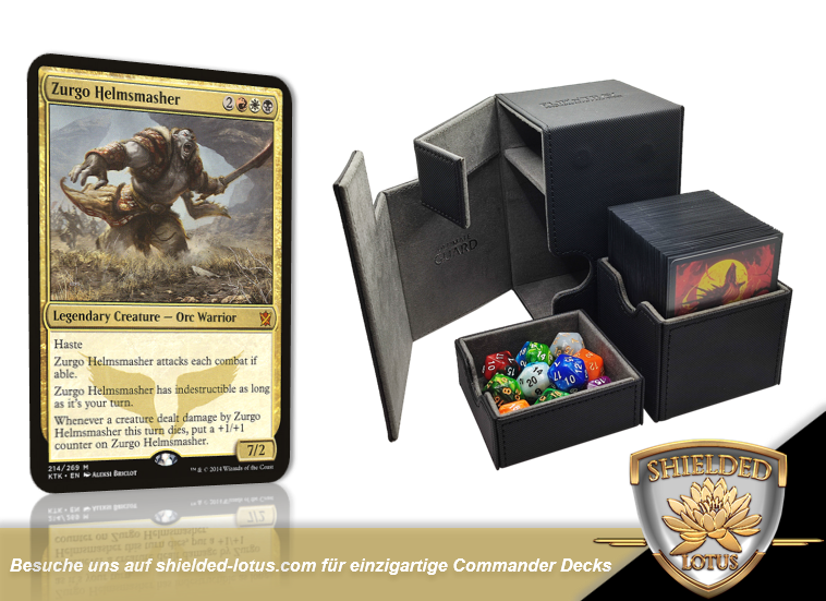 MTG Magic the Gathering Commander Deck - Zurgo Helmsmasher (Face Warrior)