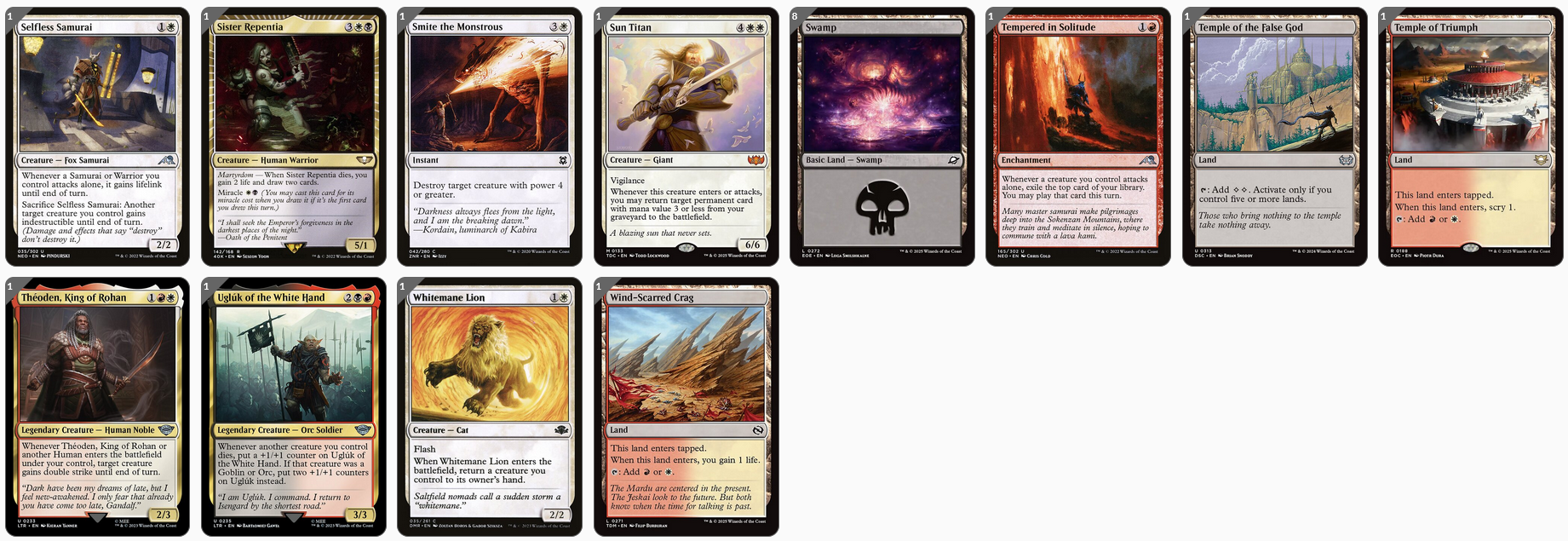 MTG Magic the Gathering Commander Deck - Zurgo Helmsmasher (Face Warrior)