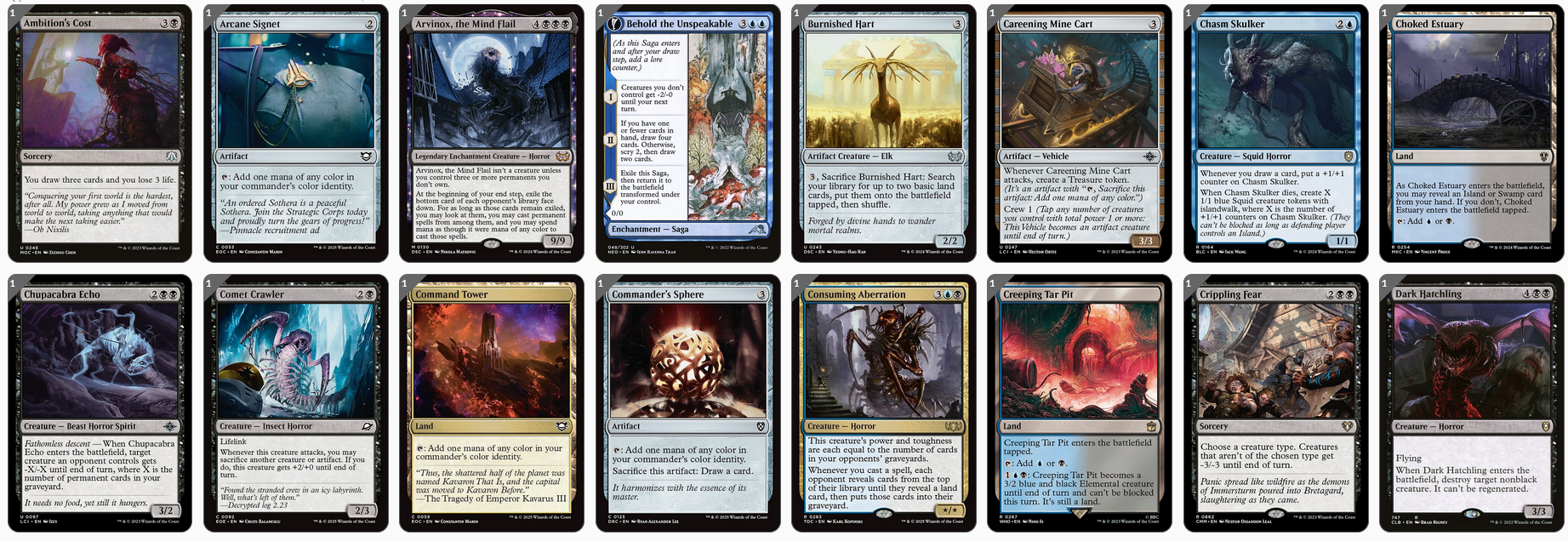 MTG Magic the Gathering Commander Deck - Captain N'ghathrod (Horror)