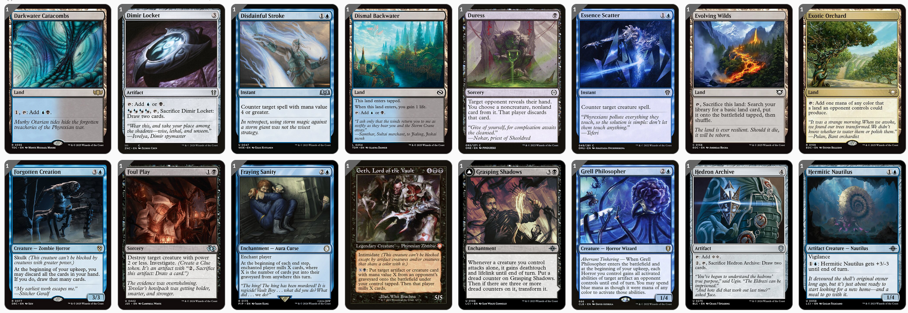MTG Magic the Gathering Commander Deck - Captain N'ghathrod (Horror)