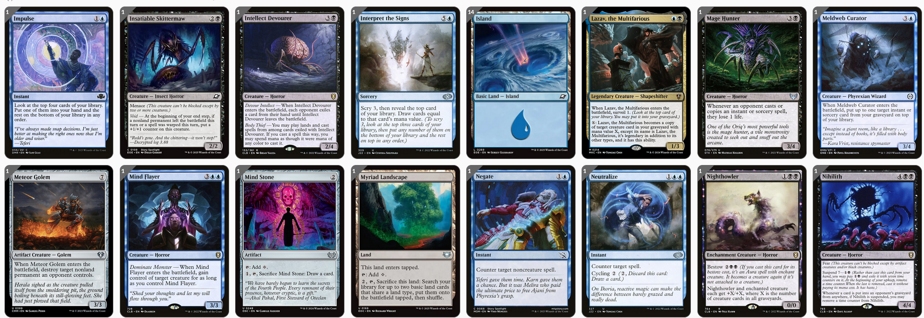 MTG Magic the Gathering Commander Deck - Captain N'ghathrod (Horror)