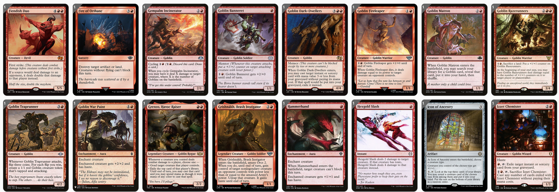 MTG Magic the Gathering Commander Deck - Krenko, Mob Boss (Goblin Chaos)