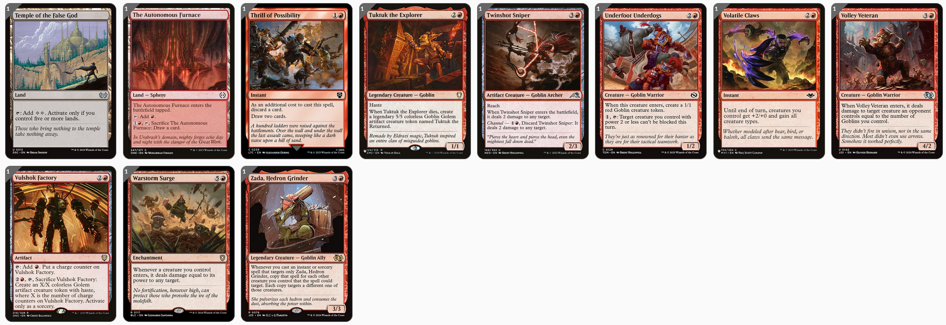 MTG Magic the Gathering Commander Deck - Krenko, Mob Boss (Goblin Chaos)