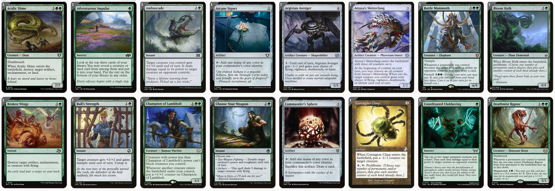 MTG Magic the Gathering Commander Deck - Fynn, the Fangbearer (Deathtouch, Poison)