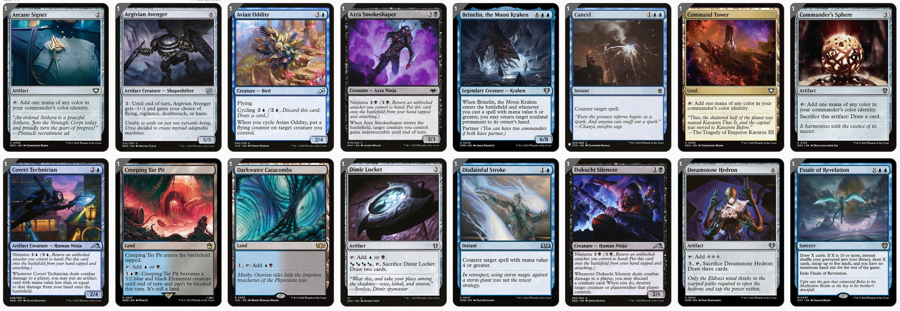 MTG Magic the Gathering Commander Deck - Satoru Umezawa (Ninja & Monsters)