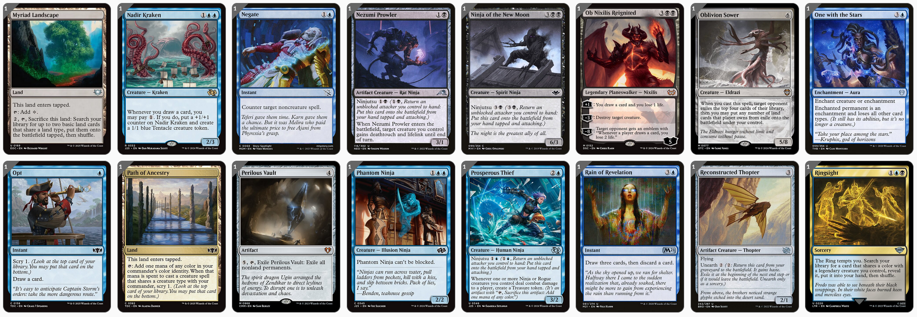 MTG Magic the Gathering Commander Deck - Satoru Umezawa (Ninja & Monsters)
