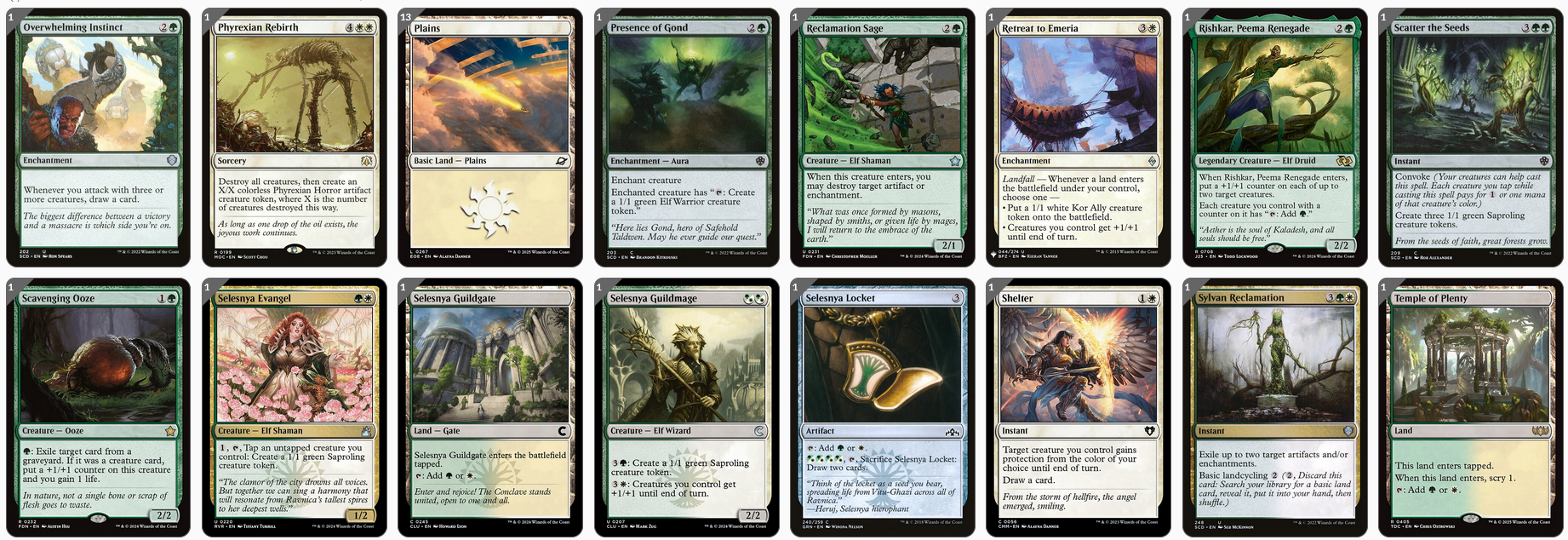 MTG Magic the Gathering Commander Deck - Ghalta and Mavren (Tokens)