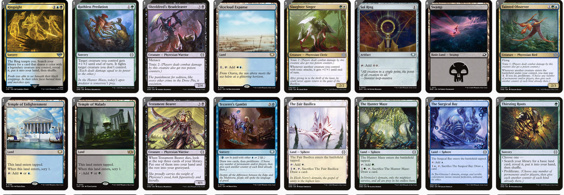 MTG Magic 100-Karten Commander Deck - Atraxa, Praetor's Voice (Poison, Infect)
