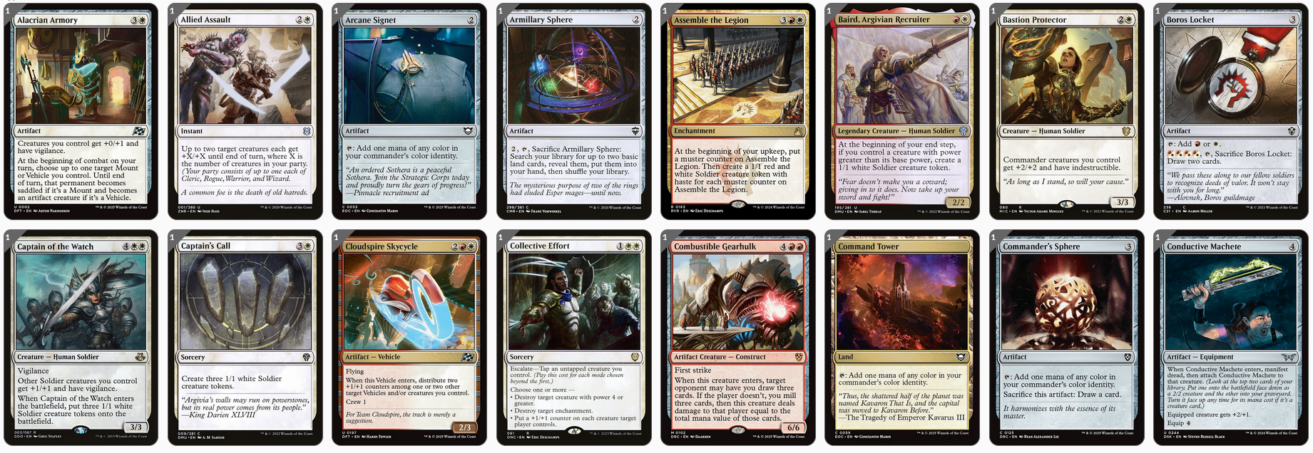 MTG Magic the Gathering Commander Deck - Commander Mustard (Soldiers Sabotage)