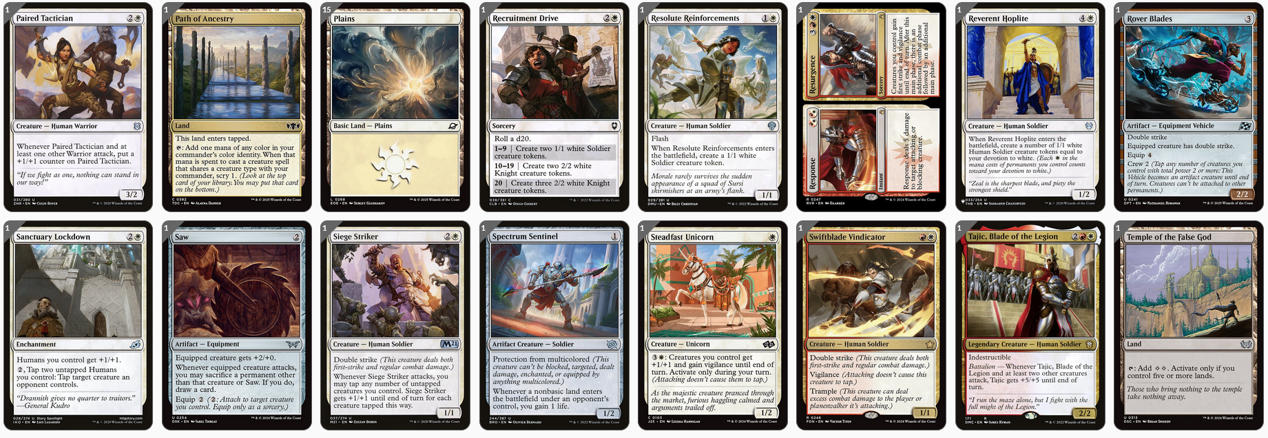 MTG Magic the Gathering Commander Deck - Commander Mustard (Soldiers Sabotage)