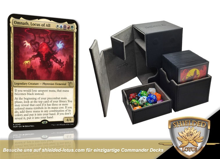 MTG Magic the Gathering Commander Deck - Omnath, Locus of All (5 Color Destruction)