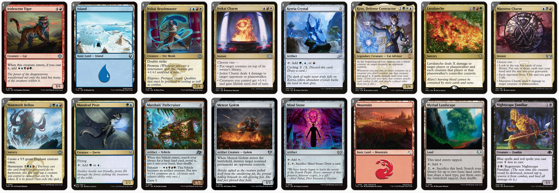 MTG Magic the Gathering Commander Deck - Omnath, Locus of All (5 Color Destruction)