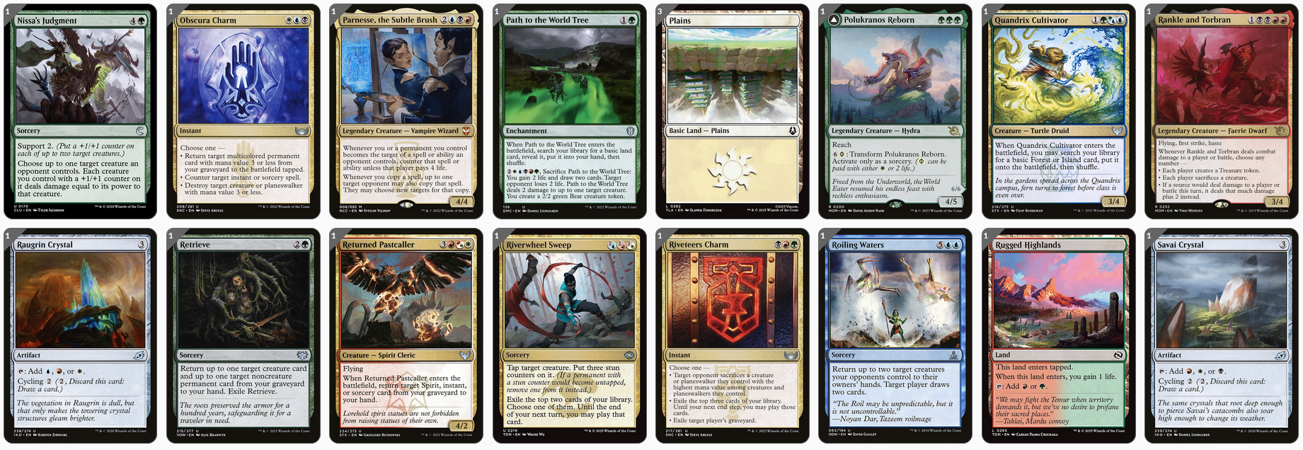 MTG Magic the Gathering Commander Deck - Omnath, Locus of All (5 Color Destruction)