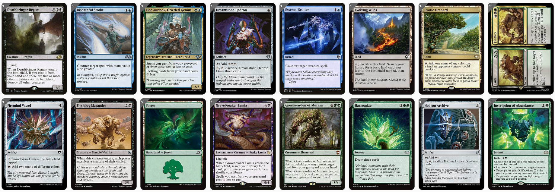 MTG Magic the Gathering Commander Deck - Muldrotha, the Gravetide (Mill, Graveyard)