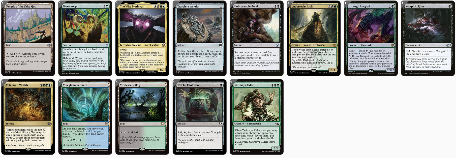 MTG Magic the Gathering Commander Deck - Muldrotha, the Gravetide (Mill, Graveyard)