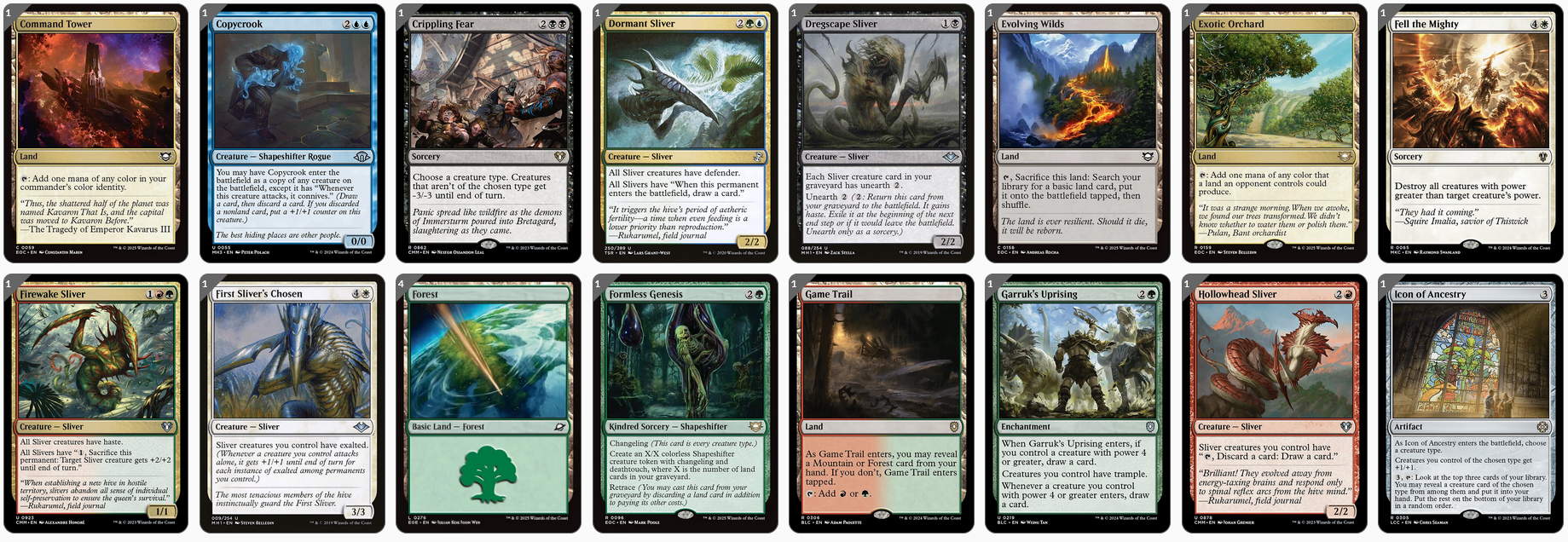 MTG Magic 100-Karten Commander Deck - The First Sliver (Remasuri, Slivers, Cascade)