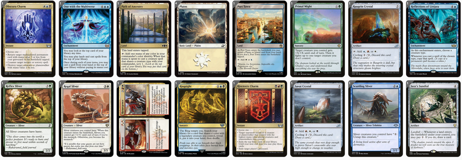 MTG Magic 100-Karten Commander Deck - The First Sliver (Remasuri, Slivers, Cascade)