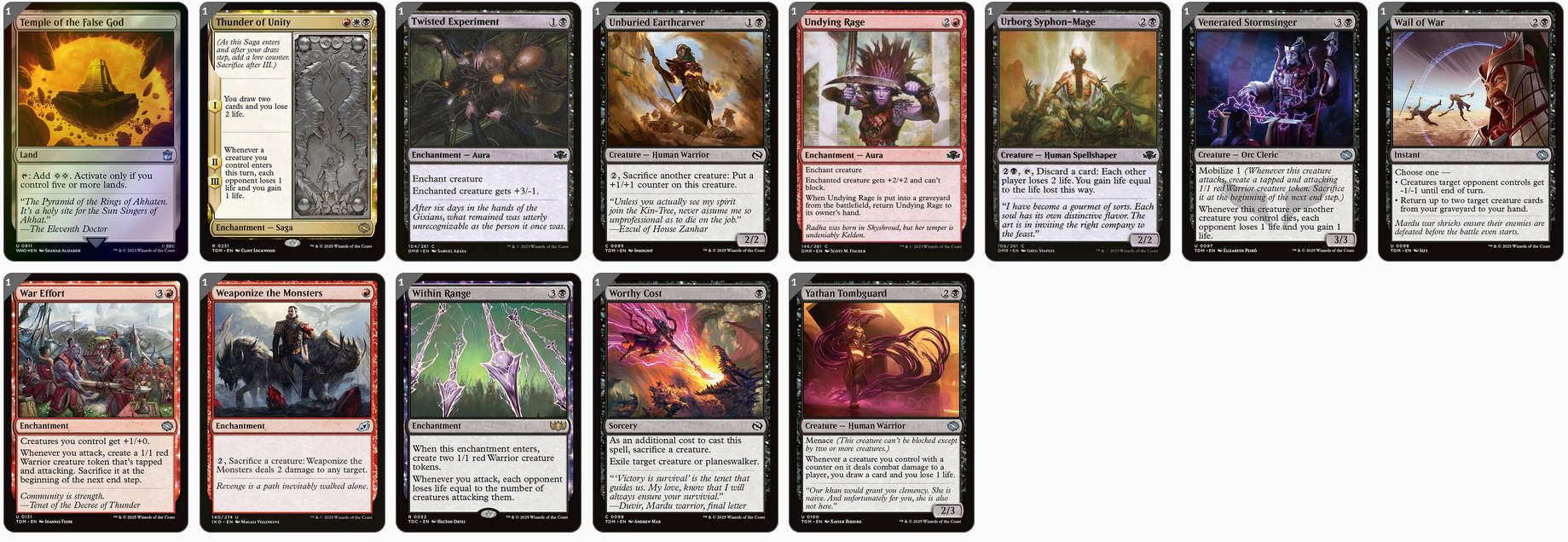 MTG Magic the Gathering Commander Deck - Zurgo, Thunder's Decree (Warrior Tokens)