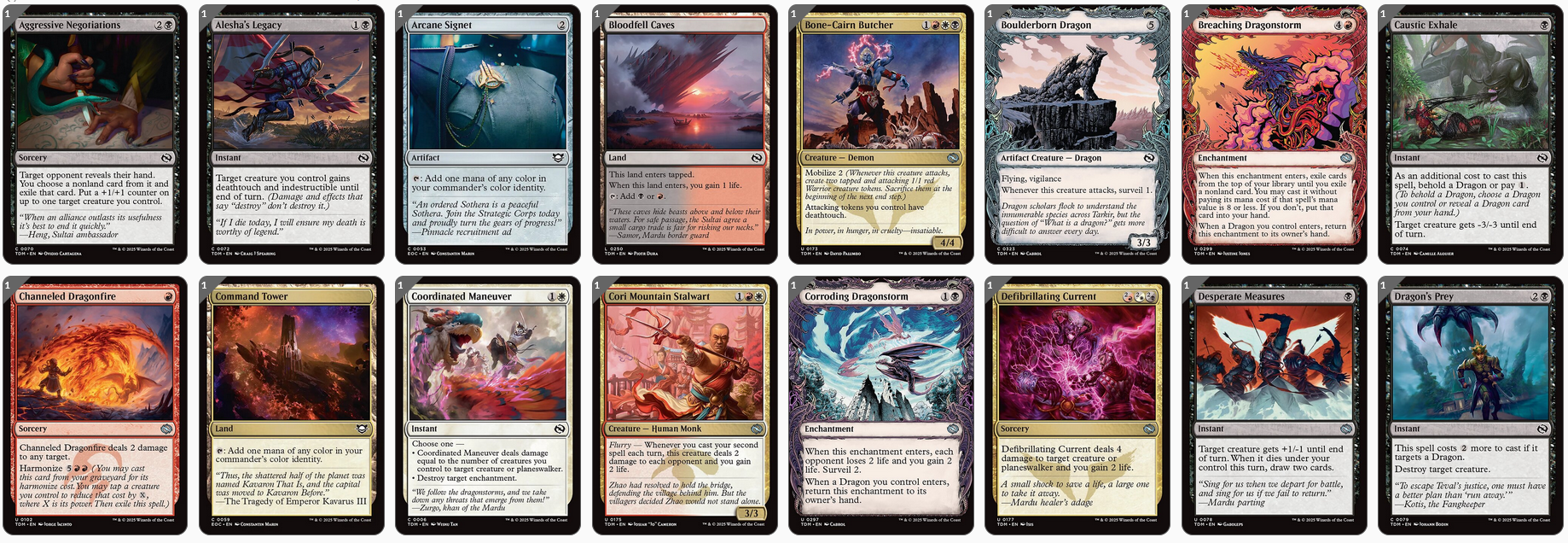 MTG Magic the Gathering Commander Deck - Kaalia of the Vast (Dragon Tribal)