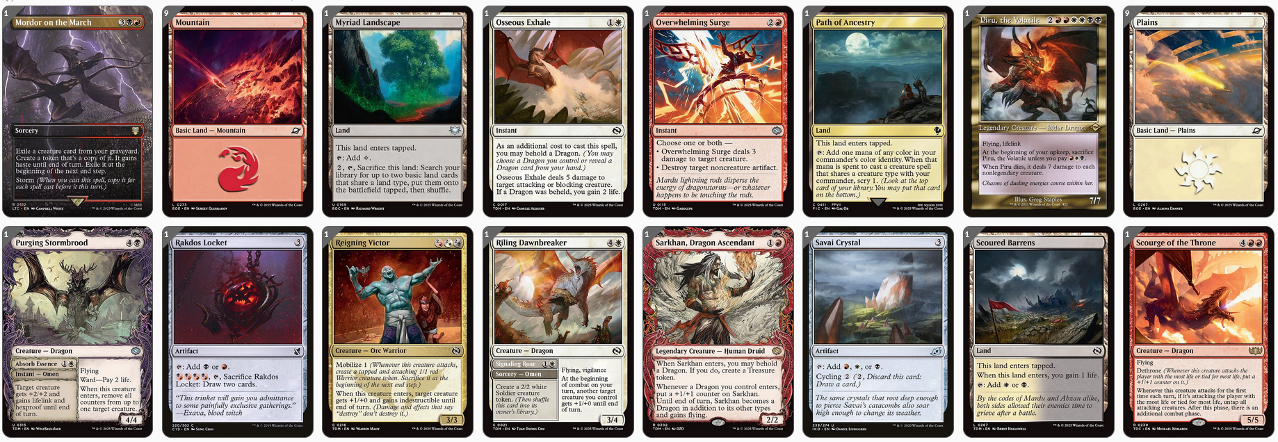 MTG Magic the Gathering Commander Deck - Kaalia of the Vast (Dragon Tribal)